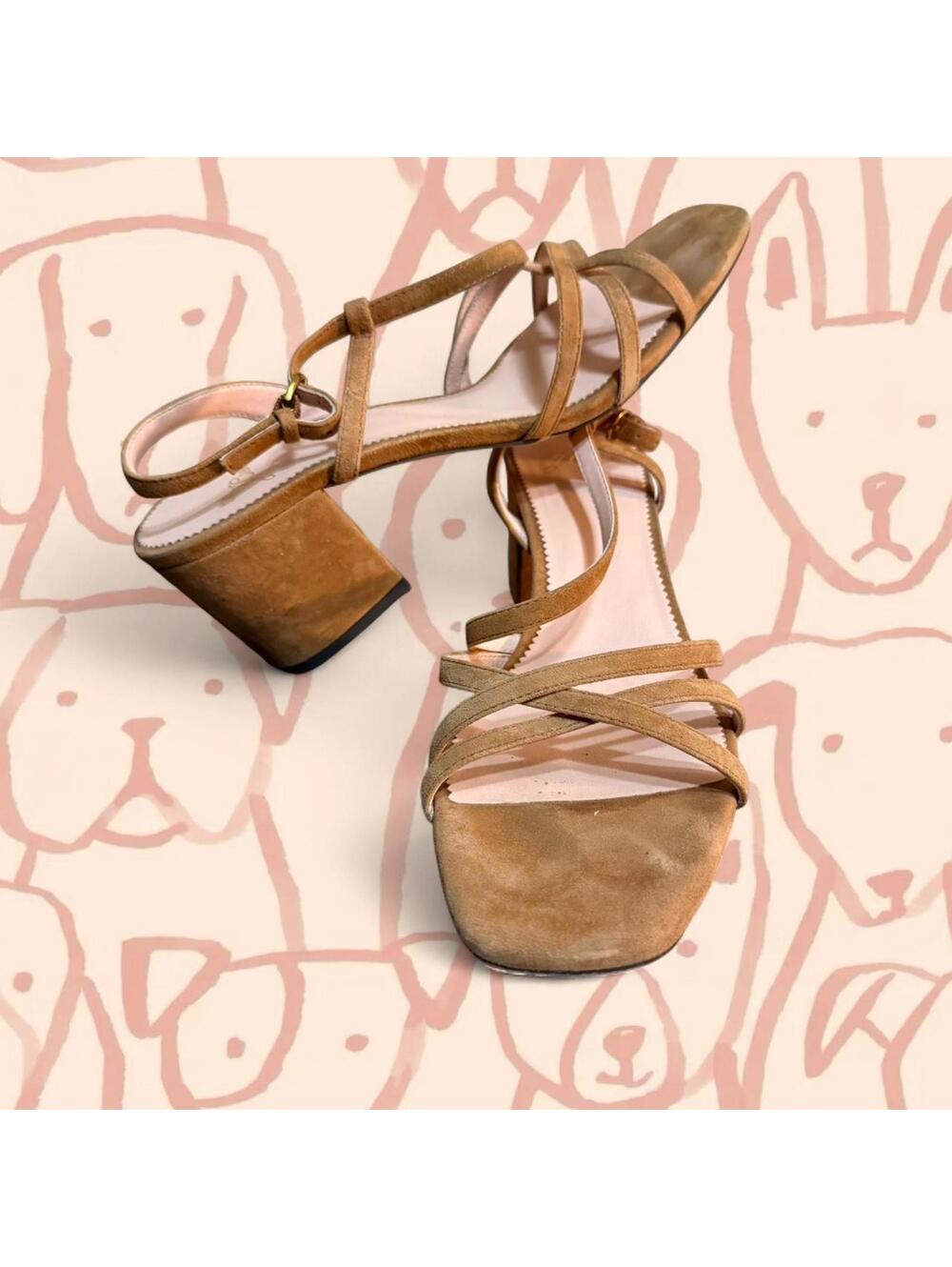 J.Crew suede asymmetric sandal